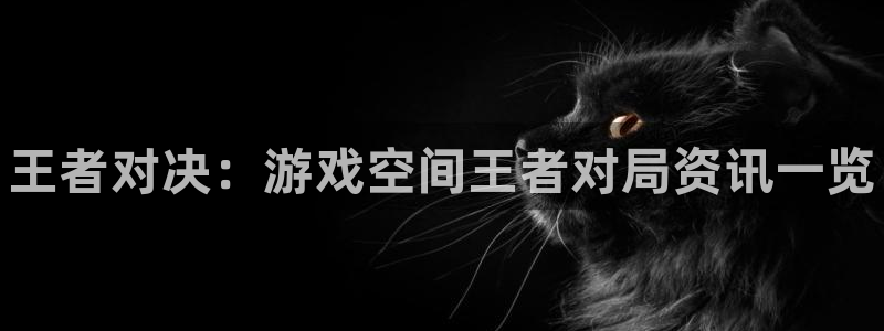 多彩娱乐官方平台：王者对决：游戏空间王者对局资讯一览