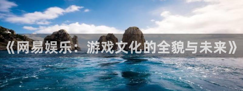 多彩娱乐app：《网易娱乐：游戏文化的全貌与未来》