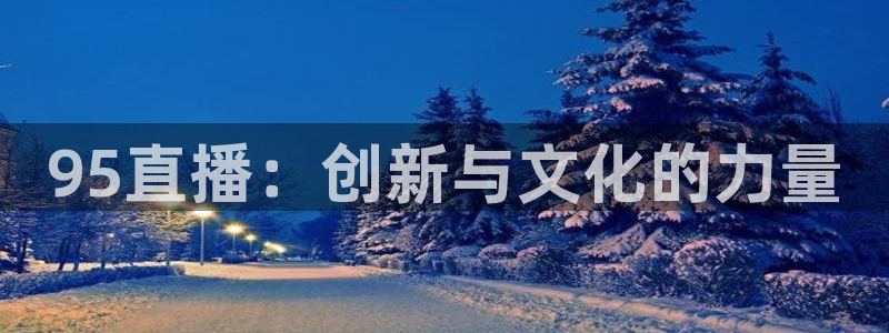 高速直播飞速体育：95直播：创新与文化的力量